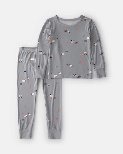 Toddler 2-Piece Halloween PurelySoft™ Snug Fit Pajama Set - Grey