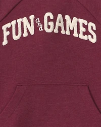 Toddler Boy 'Fun & Games' Pullover Sweatshirt - Burgundy