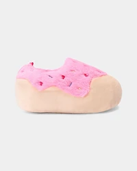 Girls Donut Slippers - Pink/Beige