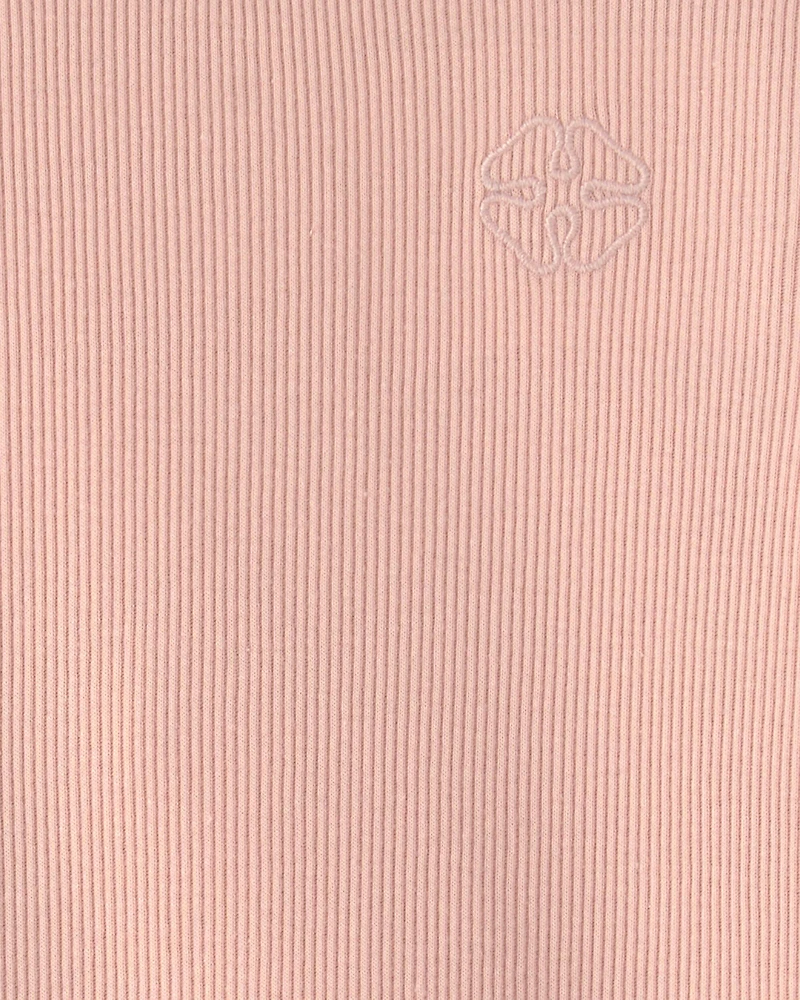 Toddler Girl Long-Sleeve Rib Top - Pink