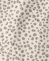 Baby Girl 3-Piece Cheetah Top, Bodysuit & Short Set - Khaki/Ivory