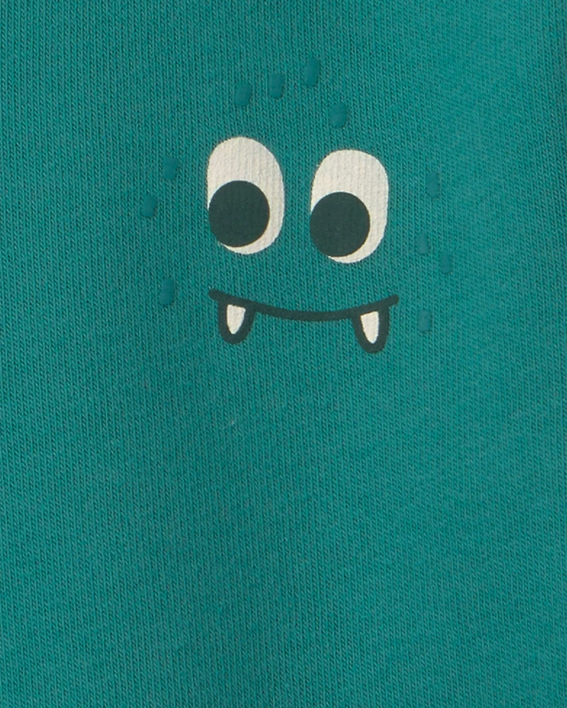 Baby Boy Monster Fleece Pullover Sweatshirt - Green