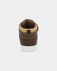 Toddler Boy High Top Sneakers - Brown