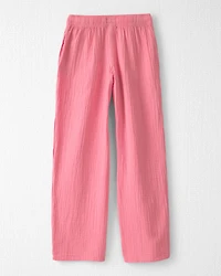 Girls Organic Cotton Gauze Pants