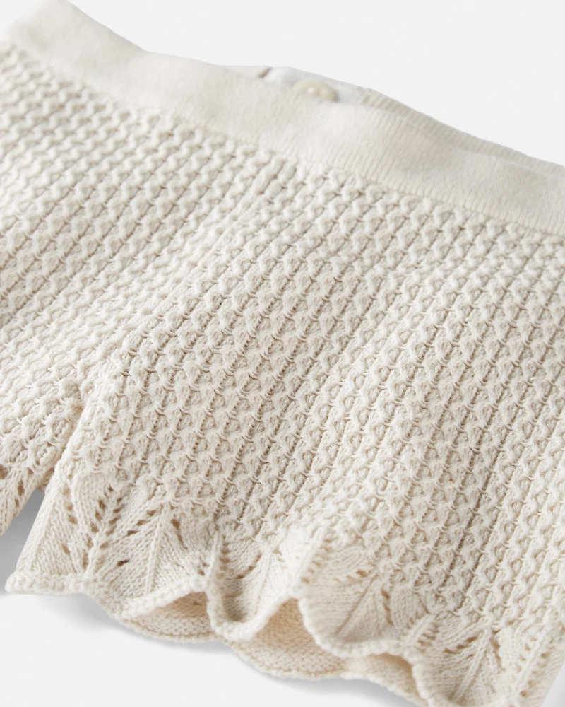 Toddler Girl 2-Piece Organic Cotton Sweater Knit Set