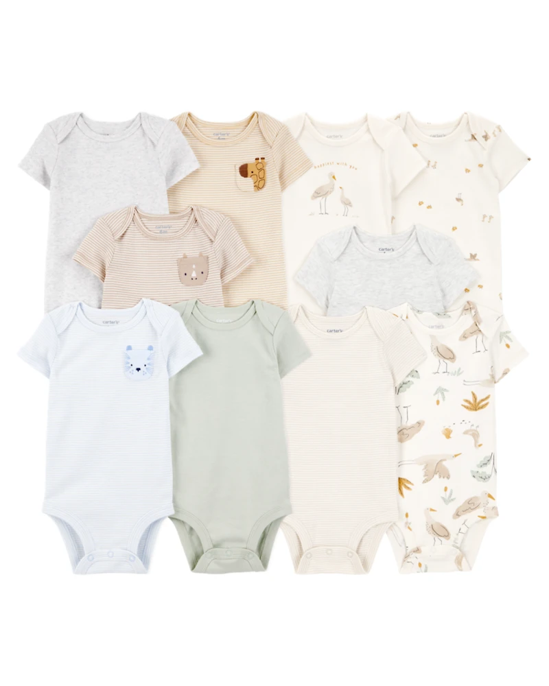 Baby 10-Pack Short-Sleeve Bodysuits