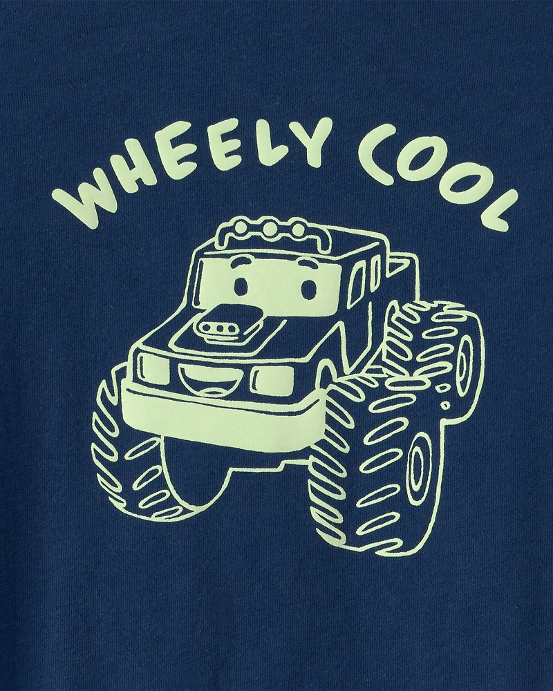 Toddler Boy Monster Truck Graphic Tee - Blue