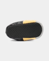 Toddler Boy Truck Slippers - Yellow/Grey