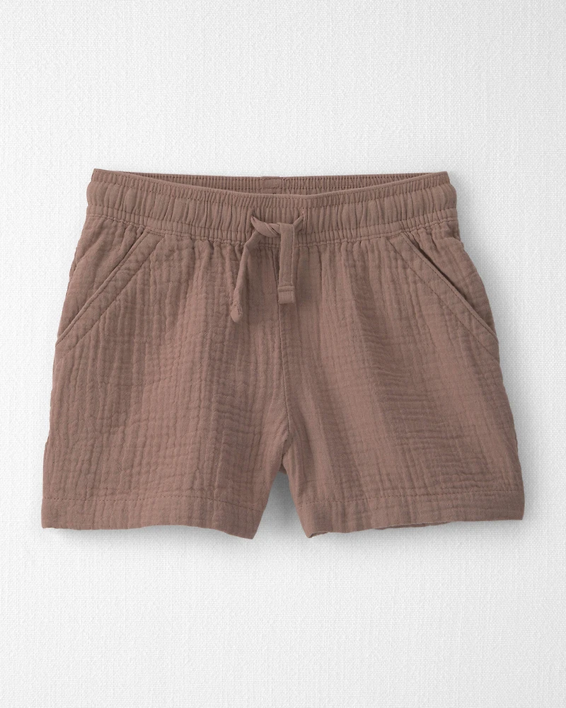Toddler Boy 2-Piece Organic Cotton Gauze Top & Short Set