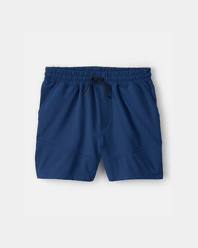 Boys Mesh Active Shorts - Blue