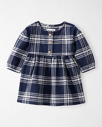 Baby Girl Organic Cotton Flannel Dress
