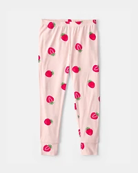 Toddler Girl Strawberry PurelySoft 2-Piece Pajama Set - Pink