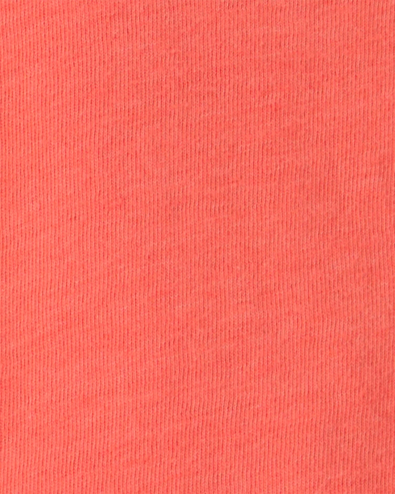 Baby Solid Pocket T-Shirt - Coral