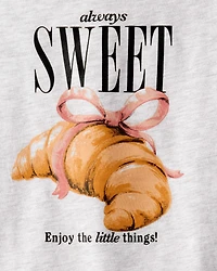Girls Always Sweet Long-Sleeve Graphic Tee - Grey