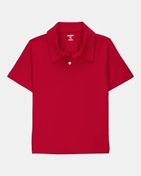 Kid Active Uniform Polo Shirt in Moisture Wicking BeCool™ Fabric - Red