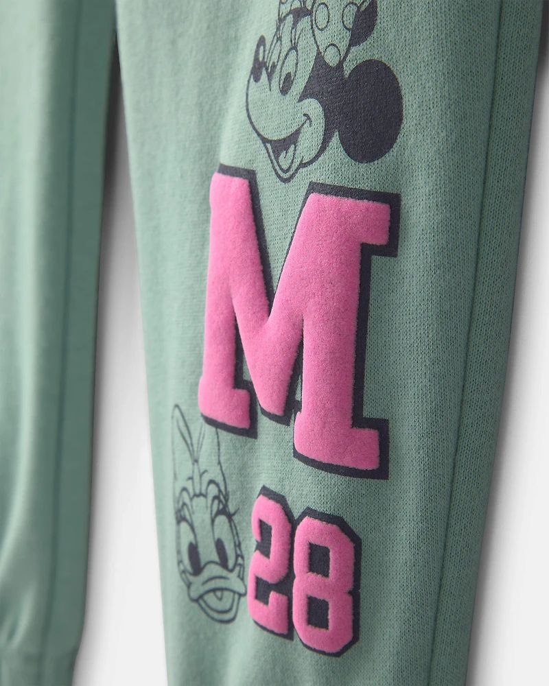 Girls Disney© Minnie Mouse Fleece Joggers - Green