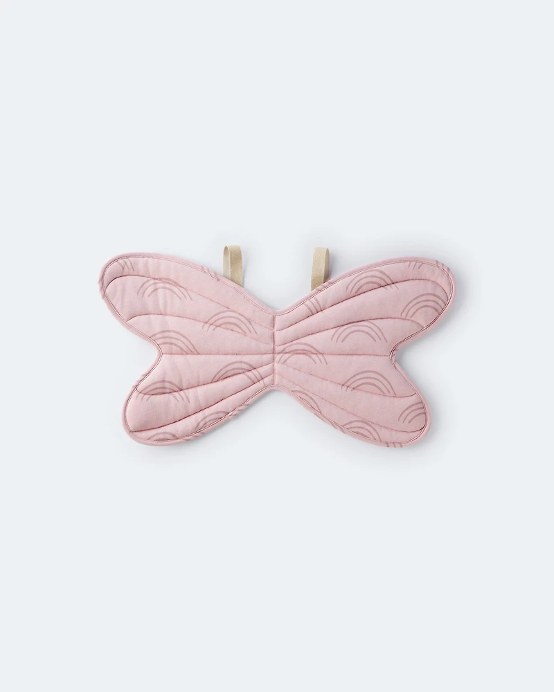 Toddler Girl Rainbow Dress Up Wings - Light Pink