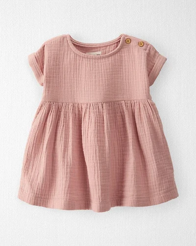 Baby Organic Cotton Gauze Dress in