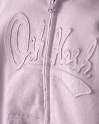 Baby Girl OshKosh Logo Zip-Up Hoodie - Purple