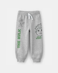 Toddler Boy ©Marvel The Incredible Hulk French Terry Joggers - Grey
