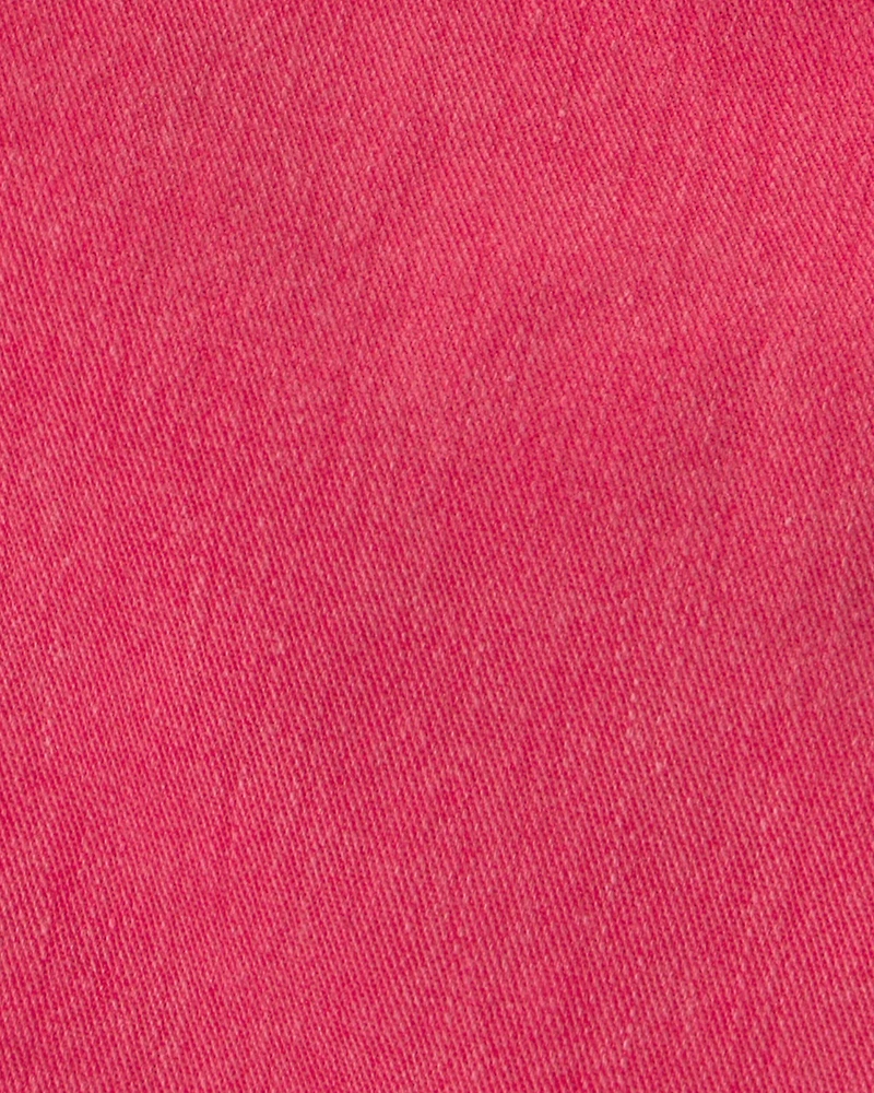 Boys Stretch Twill Shorts - Red