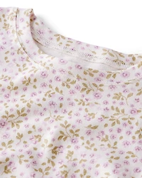 Girls Organic Cotton Pajamas in Botanic Muse Print