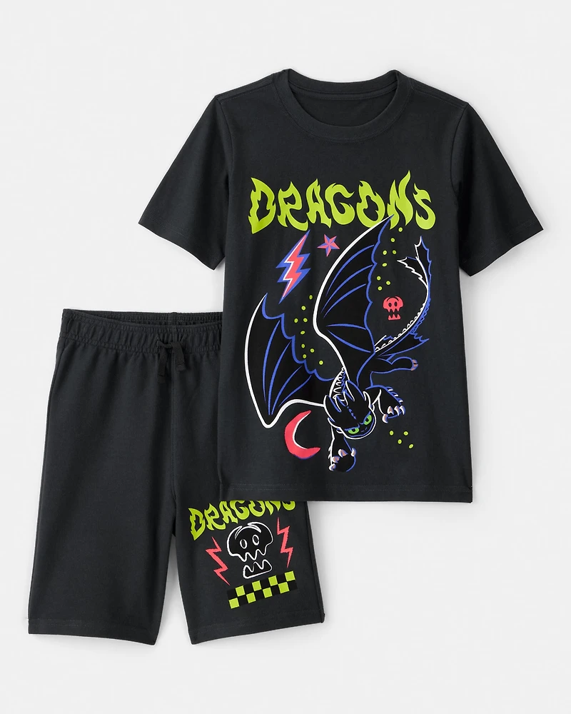 Kid 2-Piece How To Train Your Dragon Outfit Set