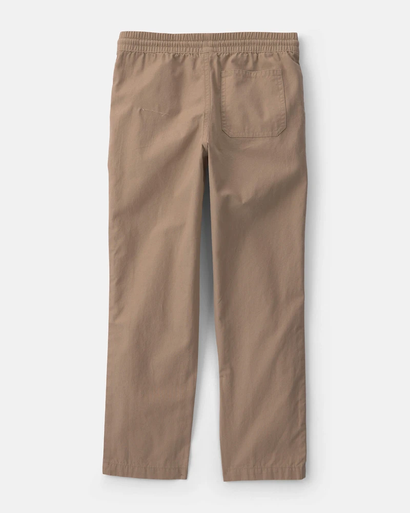 Boys Canvas Pull-On Pants