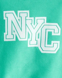 Baby Boy 3-Piece NYC Pullover Outfit Set - Green