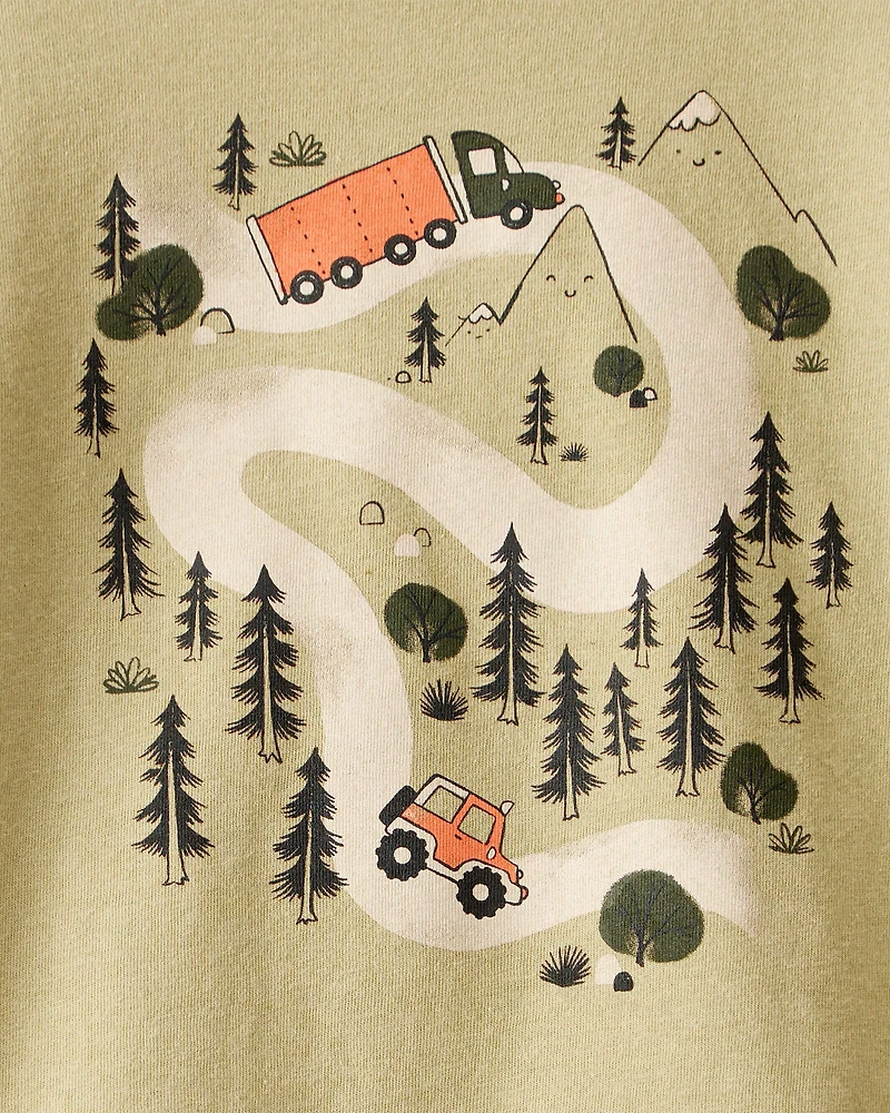 Toddler Boy Mountain Long-Sleeve Graphic Tee - Brown