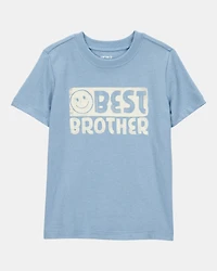 Toddler Boy Best Brother Short-Sleeve Graphic Tee - Blue