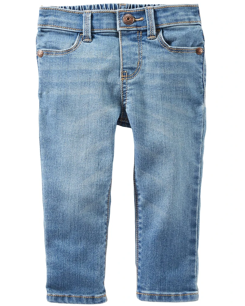 Baby Medium Blue Wash Skinny-Leg Jeans