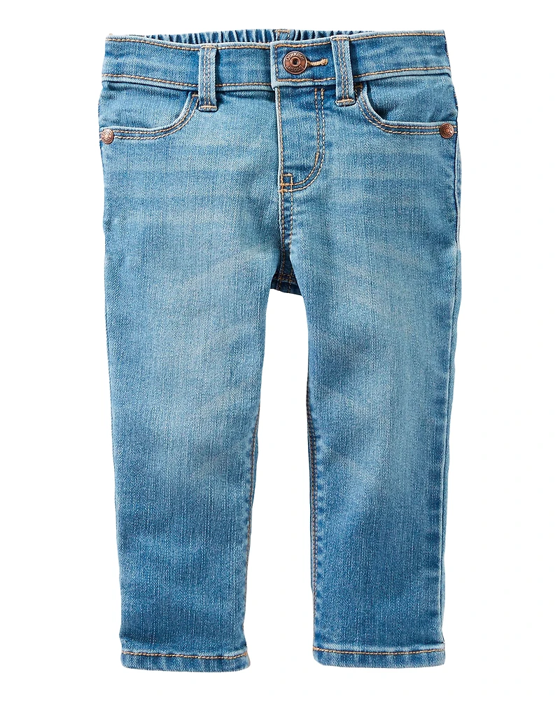 Baby Medium Blue Wash Skinny-Leg Jeans
