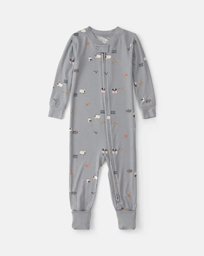 Baby 1-Piece Halloween PurelySoft™ Snug Fit Pajama - Grey