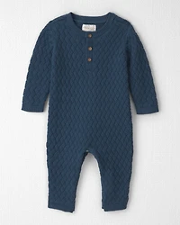 Baby Organic Cotton Sweater Knit Jumpsuit