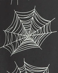 Boys Spider Web Halloween French Terry Joggers - Black