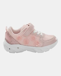 Toddler Glitter Light Up Sneakers - Pink