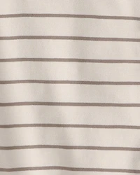 Kid 2-Piece Organic Cotton Top & Short Set in Stripes