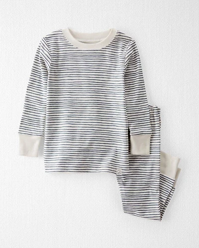 Baby Organic Cotton Pajamas Set in Stripes