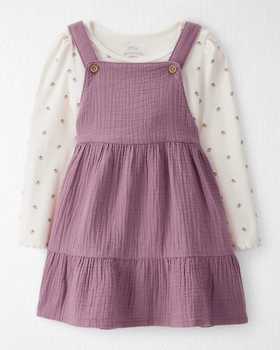 Toddler Girl 2-Piece Organic Cotton Jumper Set