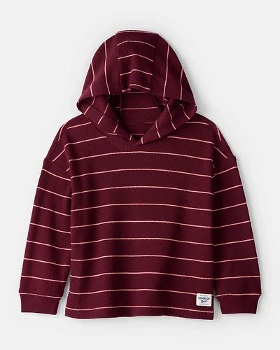 Toddler Boy Striped Long-Sleeve Hooded Top