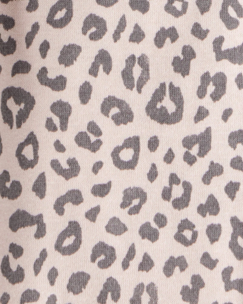 Baby 2-Piece Long-Sleeve Bodysuit & Pull-On Leopard Pants