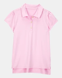 Girls Active Uniform Polo Shirt in Moisture Wicking BeCool™ Fabric - Pink