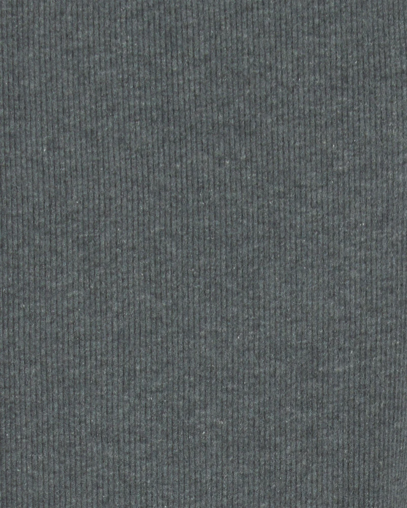 Girls Pull-On Stretch Rib Leggings - Grey