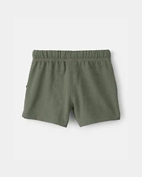 Baby Boy French Terry Shorts - Green