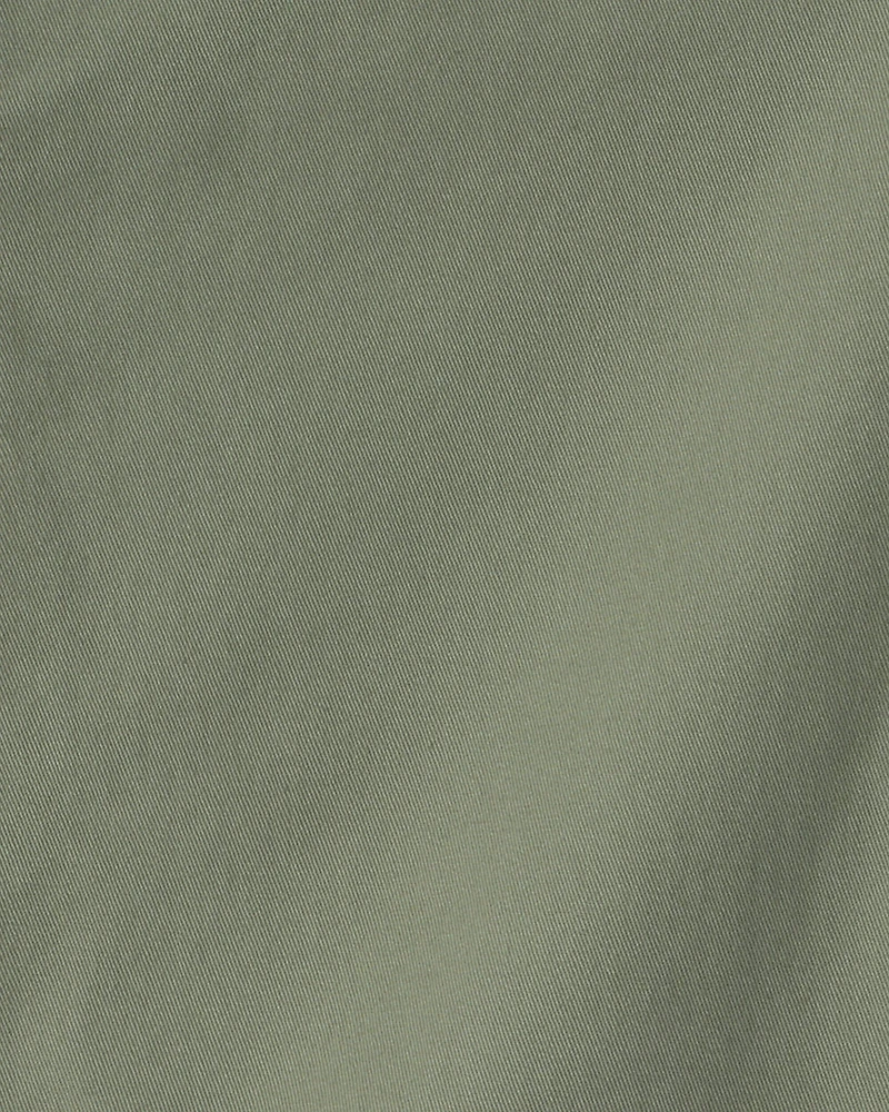 Boys Twill Flat-Front Shorts