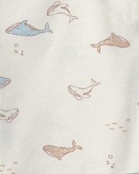 Baby 3-Piece Whale Long-Sleeve Top & Pant Set - Ivory