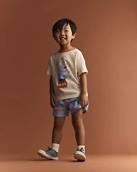 Toddler Juggling Relaxed Graphic Tee - Cream