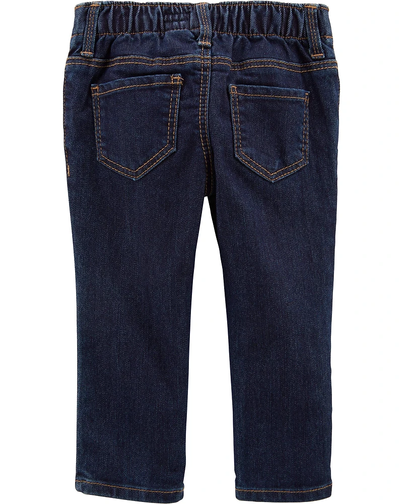 Baby Girl Dark Wash Super Skinny-Leg Jeans