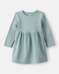 Baby Girl Long-Sleeve Dress - Green